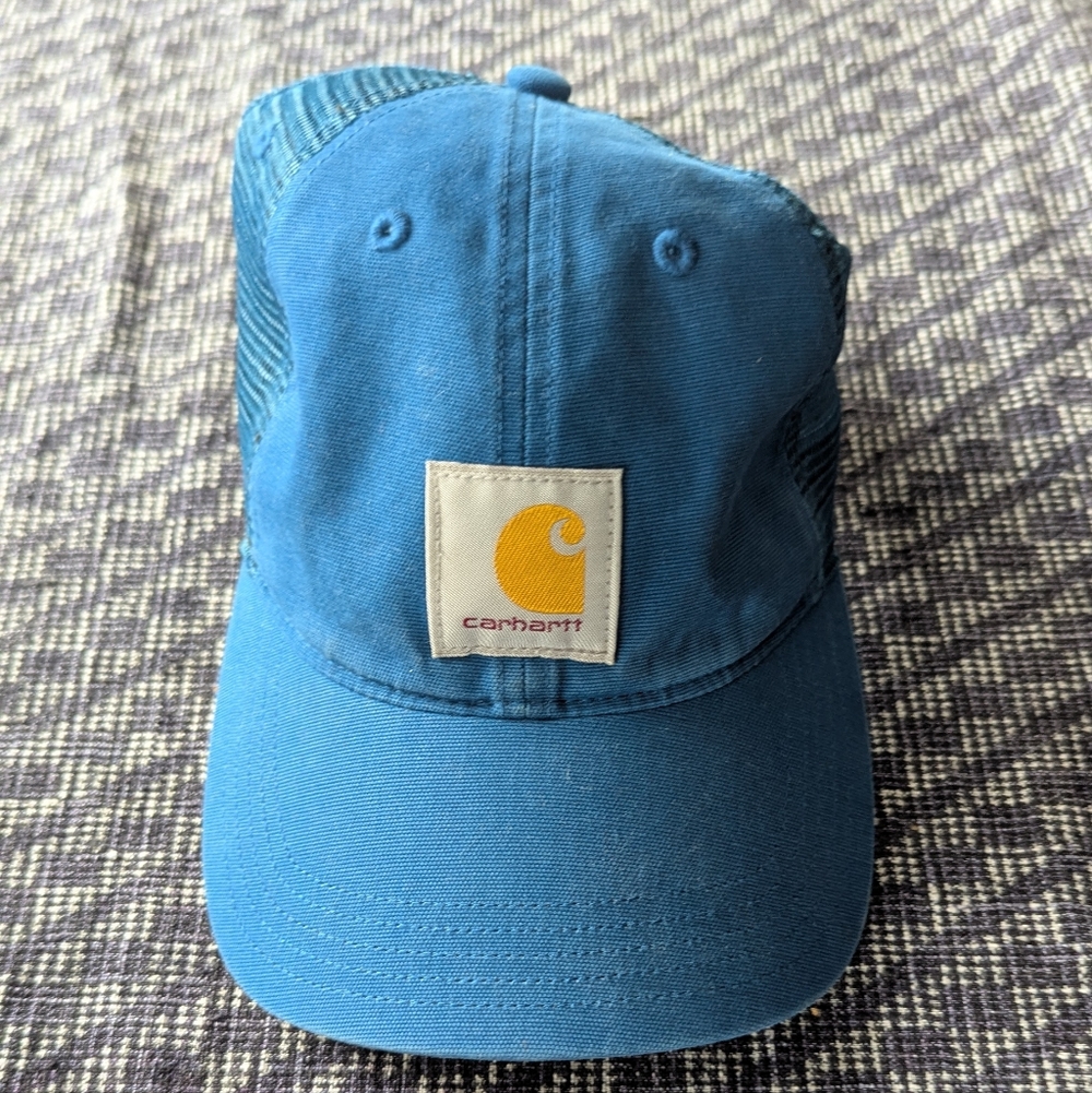Carhartt Unisex Teal Trucker Hat Low Profile